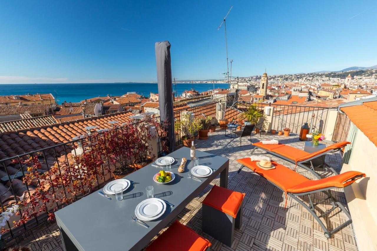 ניס Le Chateau - The Most Beautiful Sight In Old Town, Private Terrace מראה חיצוני תמונה