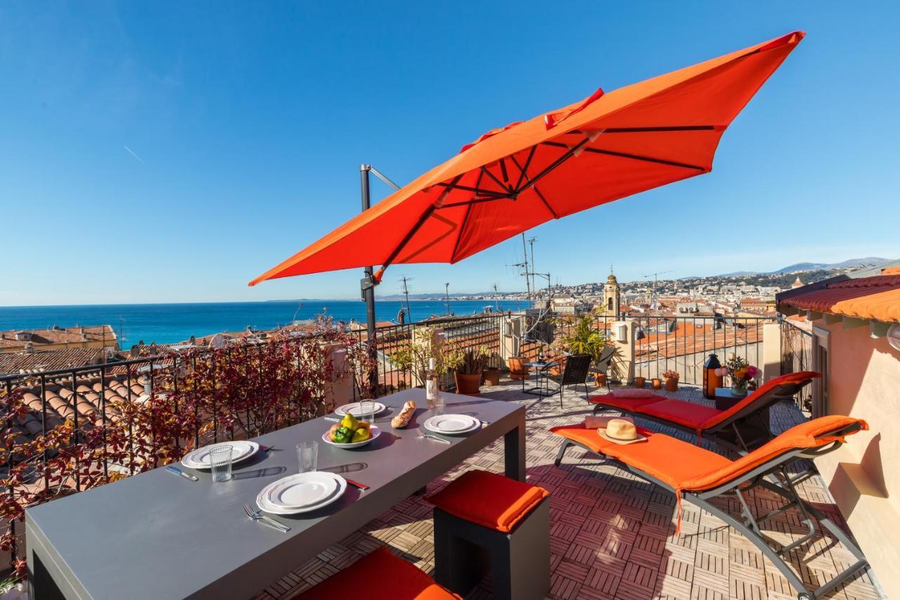 ניס Le Chateau - The Most Beautiful Sight In Old Town, Private Terrace מראה חיצוני תמונה