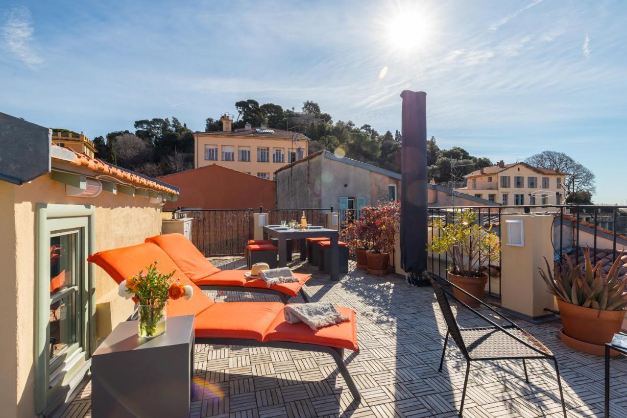 ניס Le Chateau - The Most Beautiful Sight In Old Town, Private Terrace מראה חיצוני תמונה