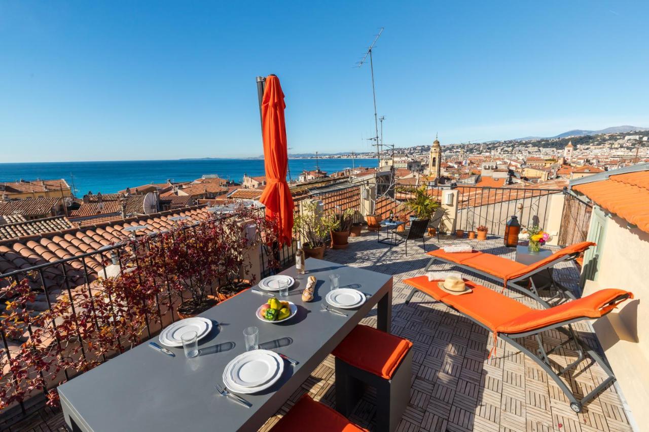 ניס Le Chateau - The Most Beautiful Sight In Old Town, Private Terrace מראה חיצוני תמונה