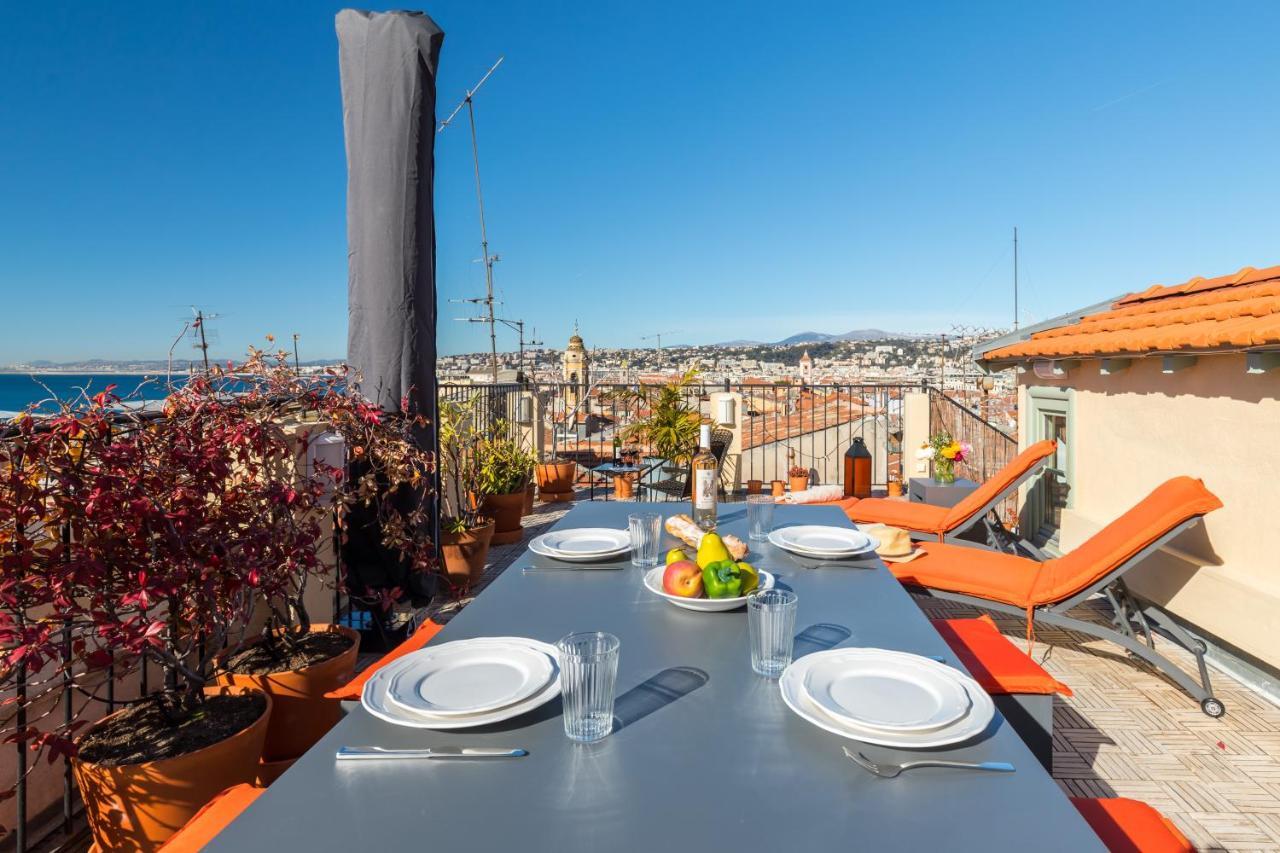 ניס Le Chateau - The Most Beautiful Sight In Old Town, Private Terrace מראה חיצוני תמונה